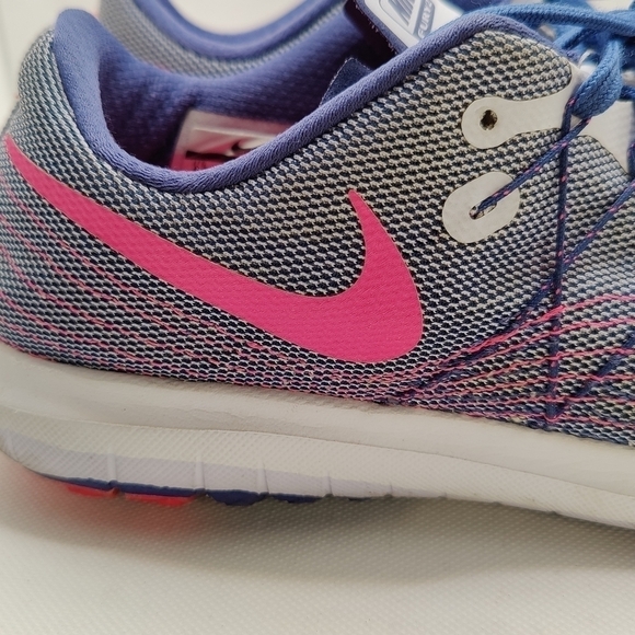 Nike Women's Flex Fury 2 Running Shoe Pink and Purple Athletic Shoes Size 9.5 - Picture 3 of 11